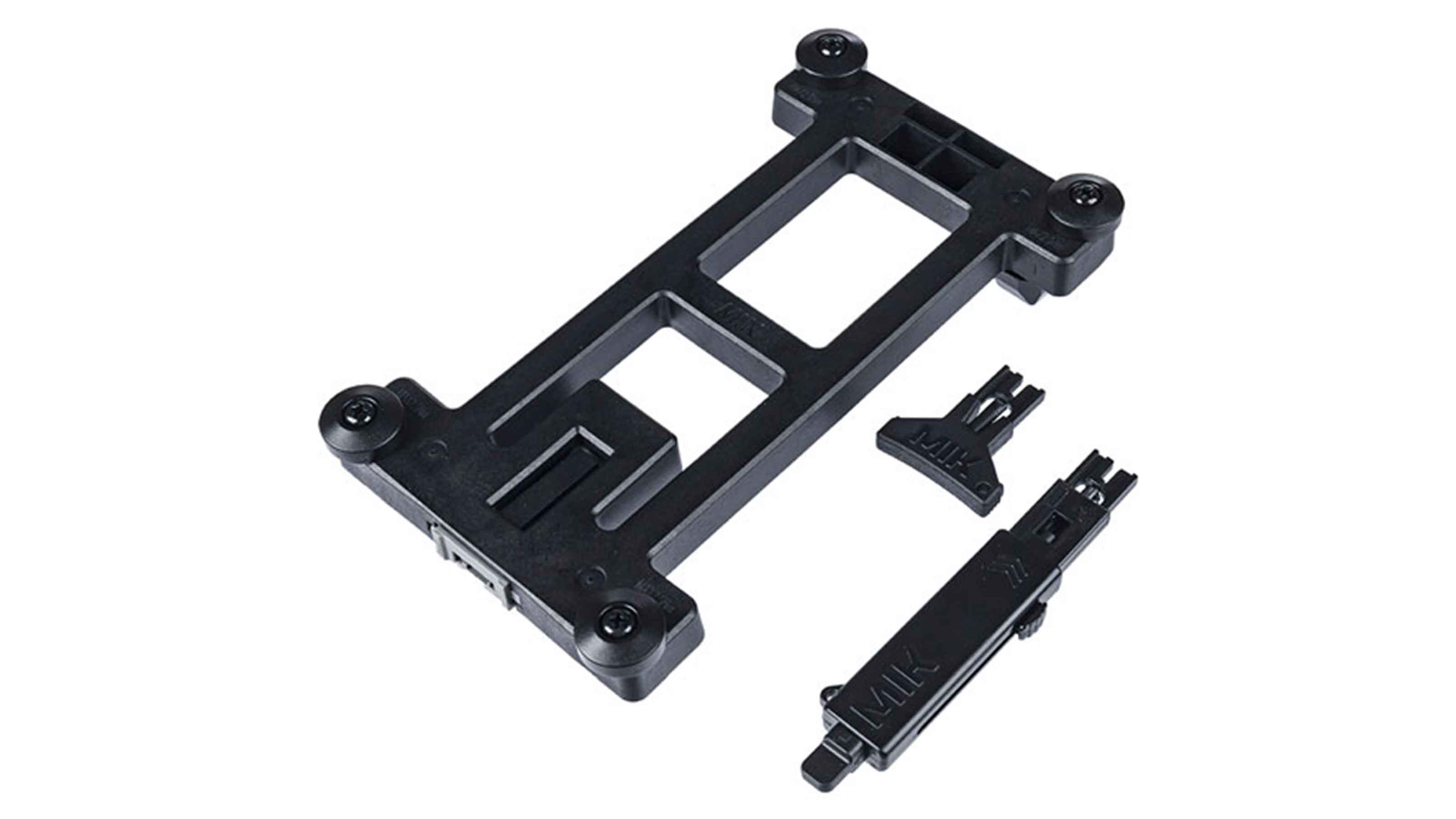 Basil Adapterplatte MIK 2.0 abschließbar schwarz