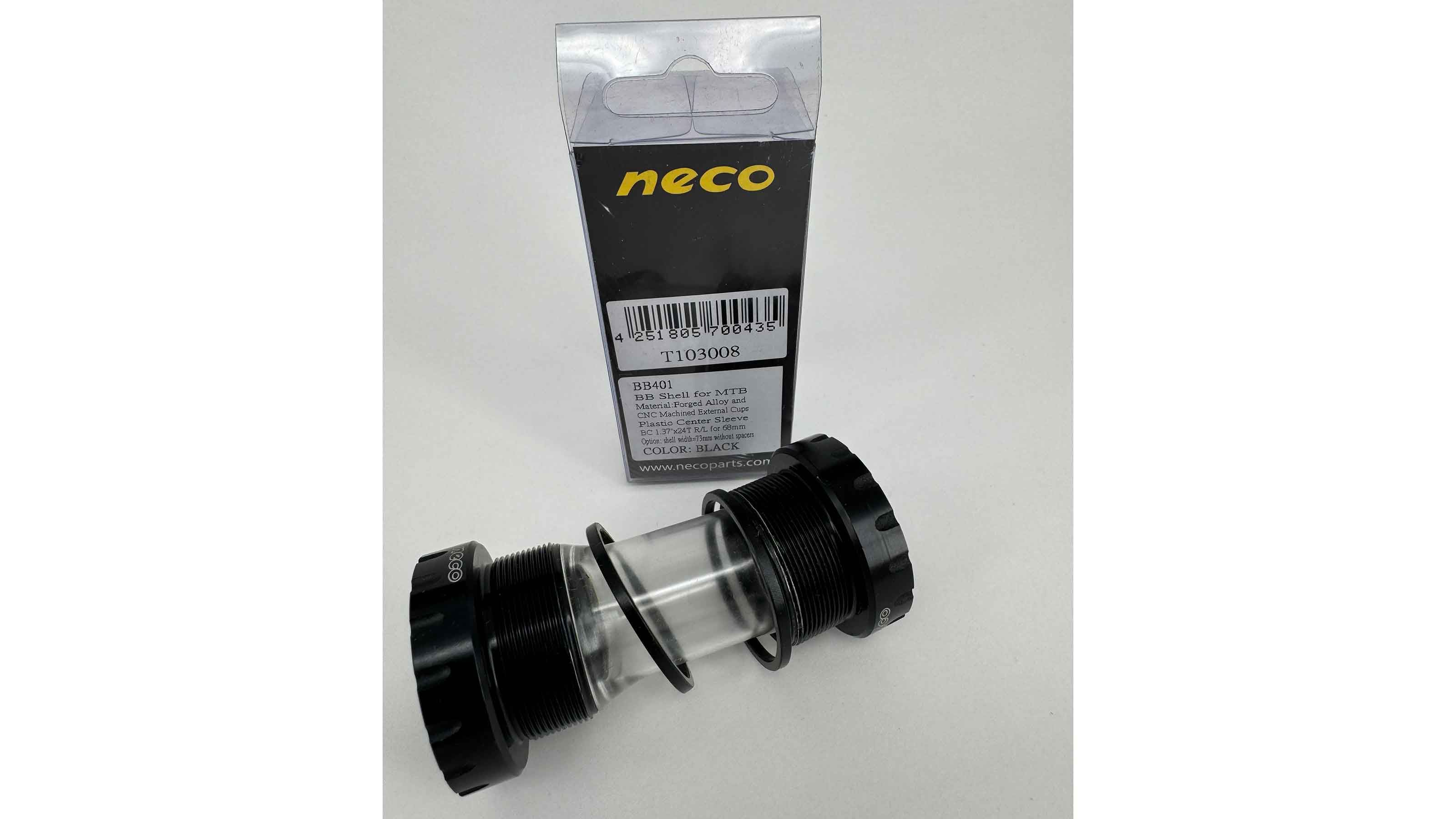 Neco Innenlager für Hollowtech II schwarz