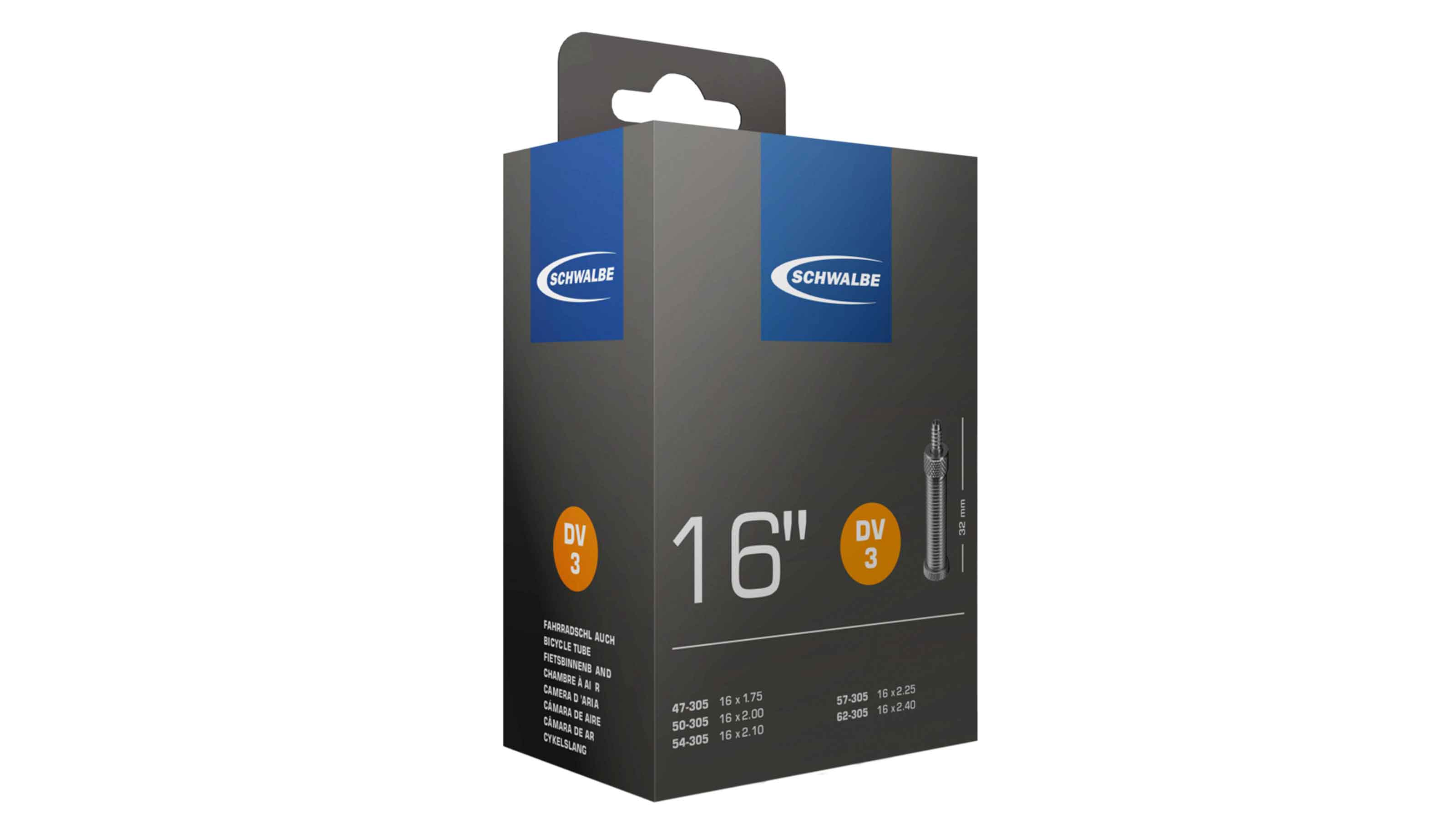 Schwalbe Schlauch DV3 16" 47/62-305