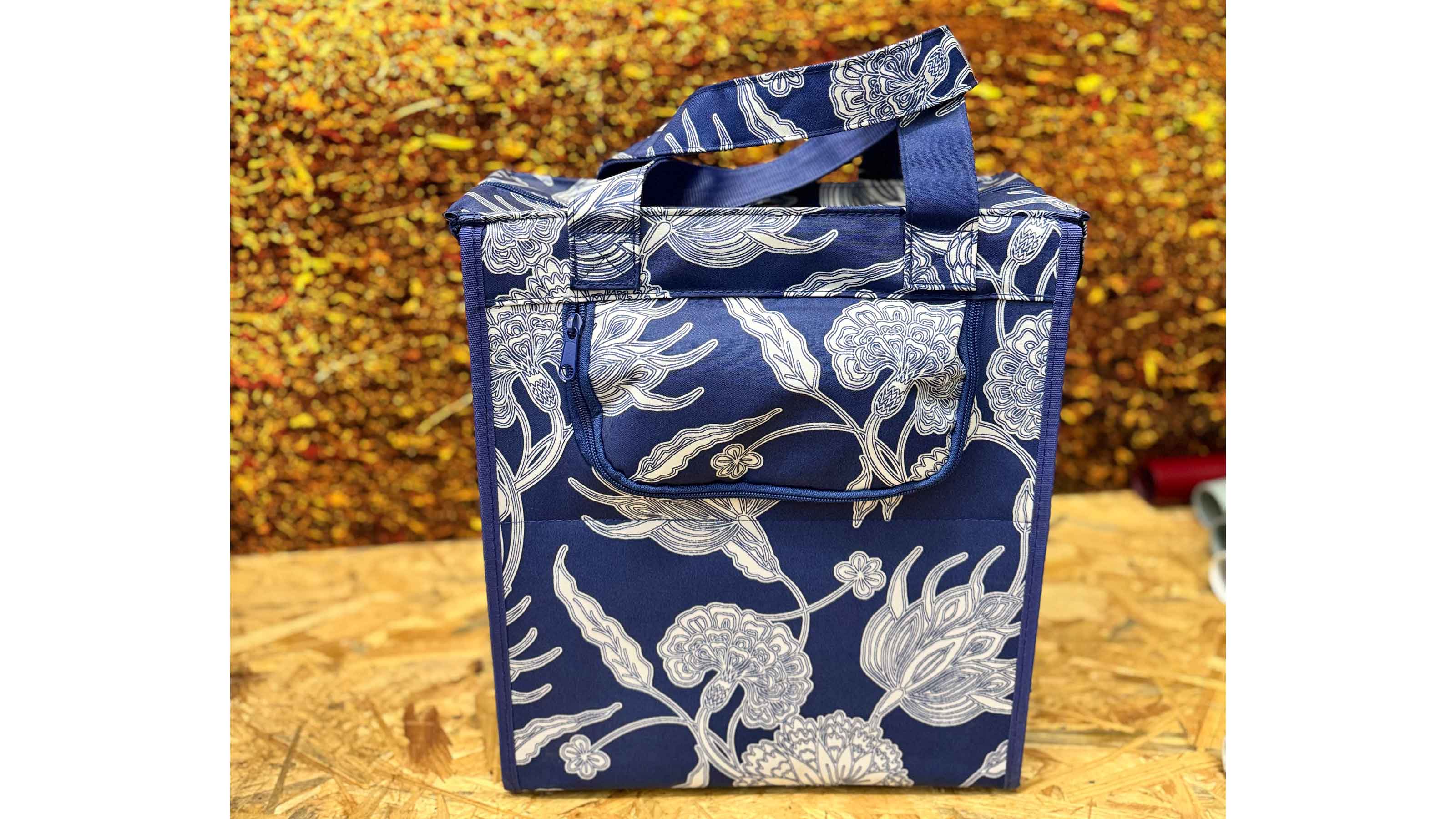 Basil Shopping Bag "Blossom Botanica" blue