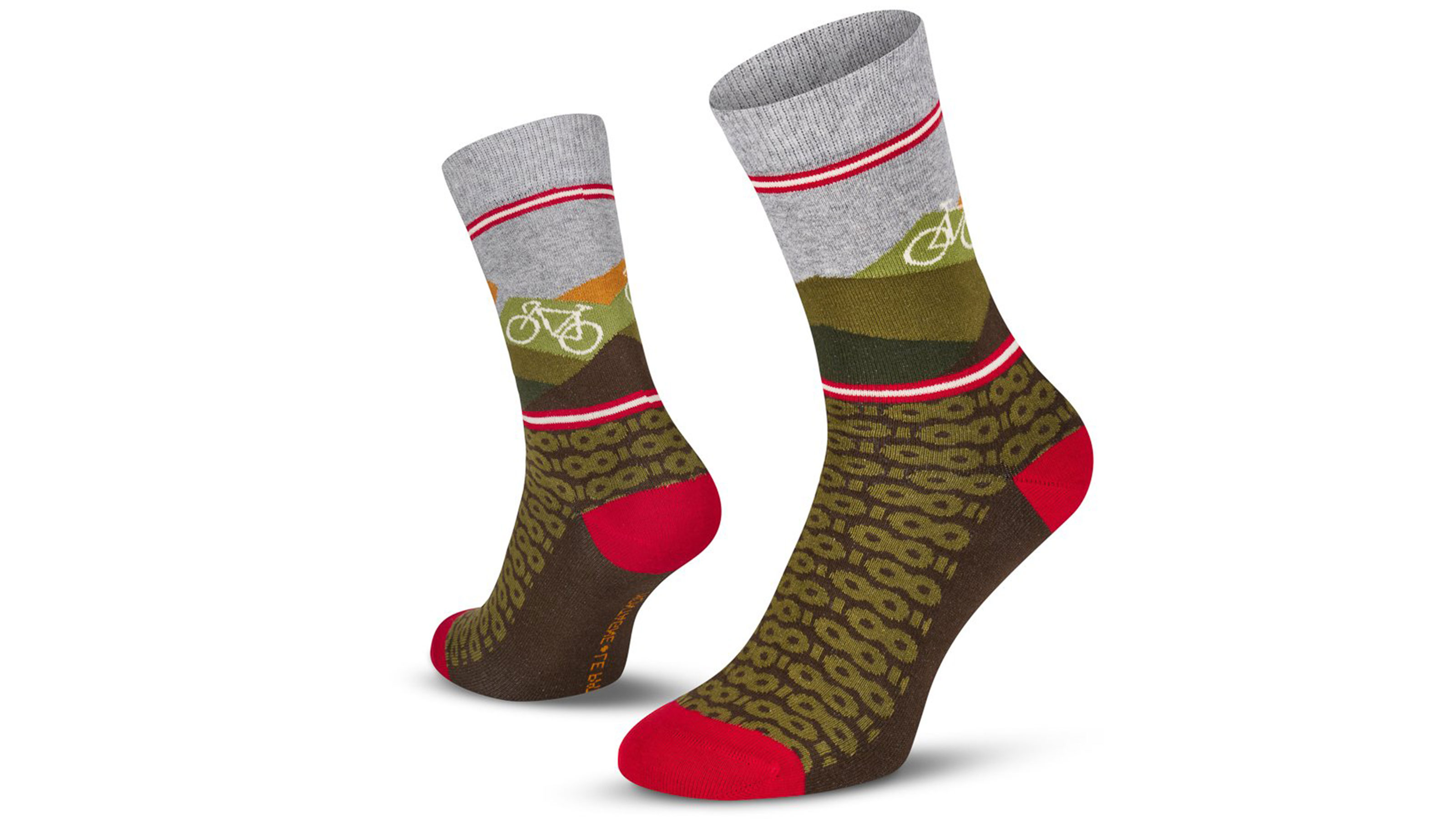 Le Patron Cycling Couture Socken Mountains