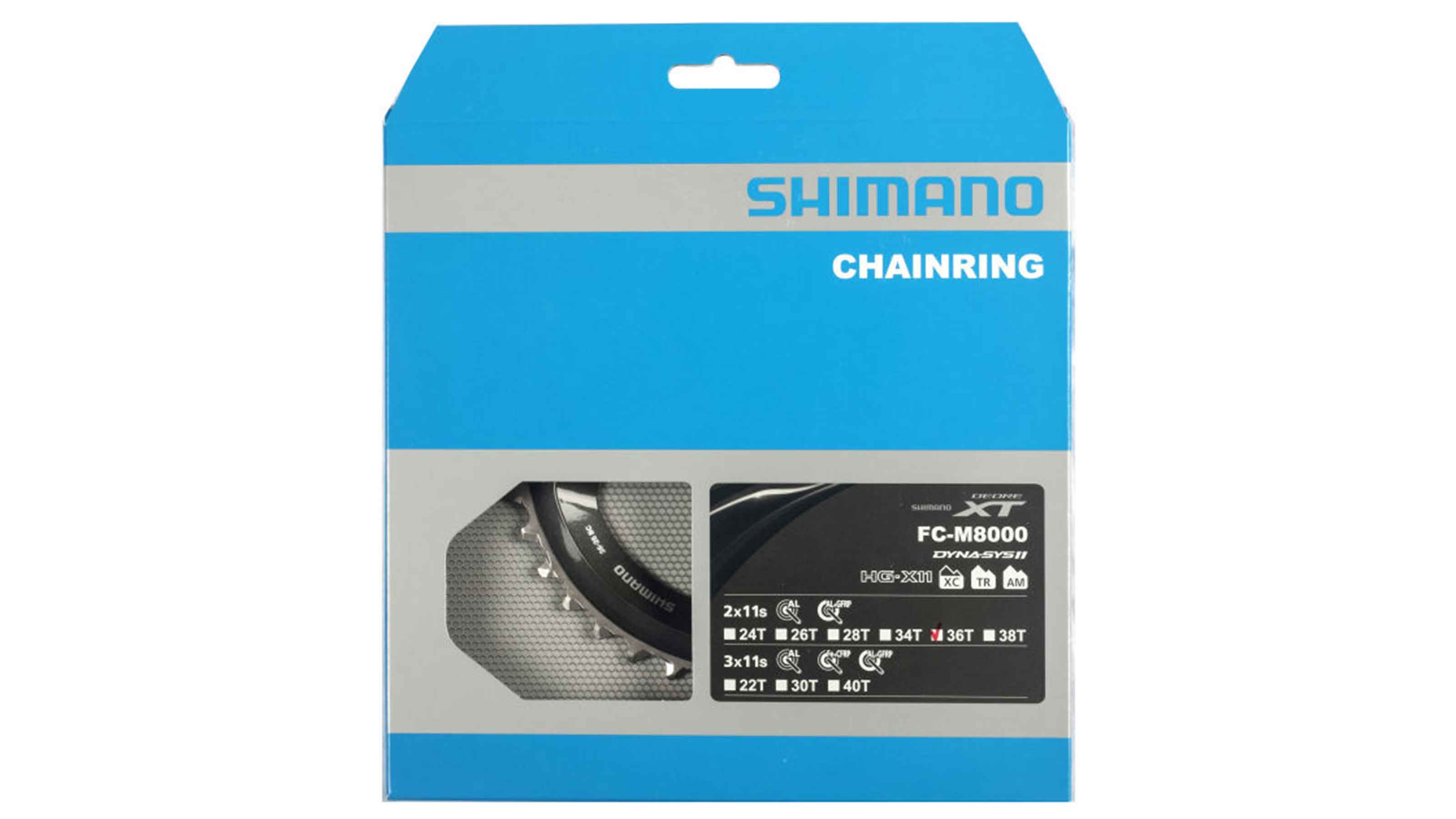 Shimano Kettenblatt Deore XT FC-M8000 2-f 36Z Shimano Kettenblatt Deore XT FC-M8000 2-f 36Z