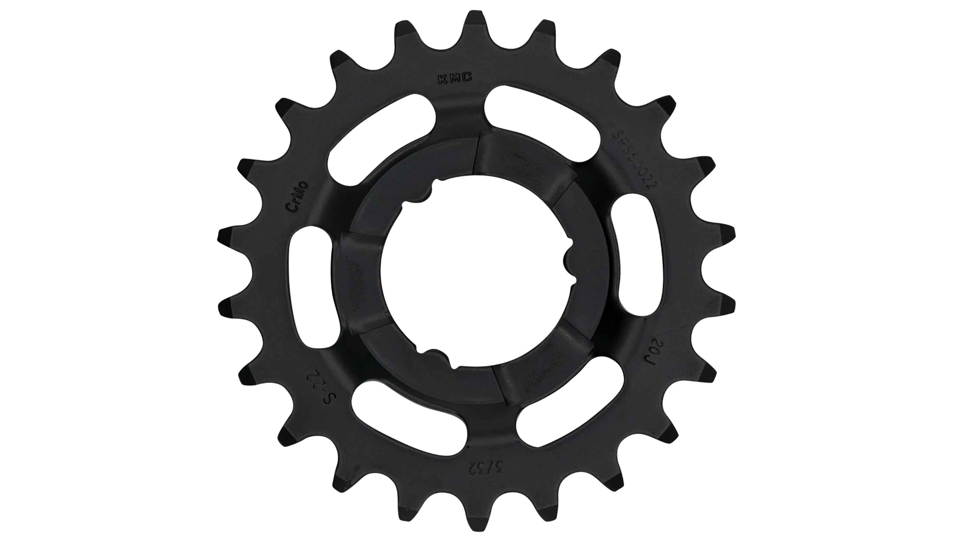 KMC Steck-Zahnkranz Shimano 22Z 1/2"x3/32"