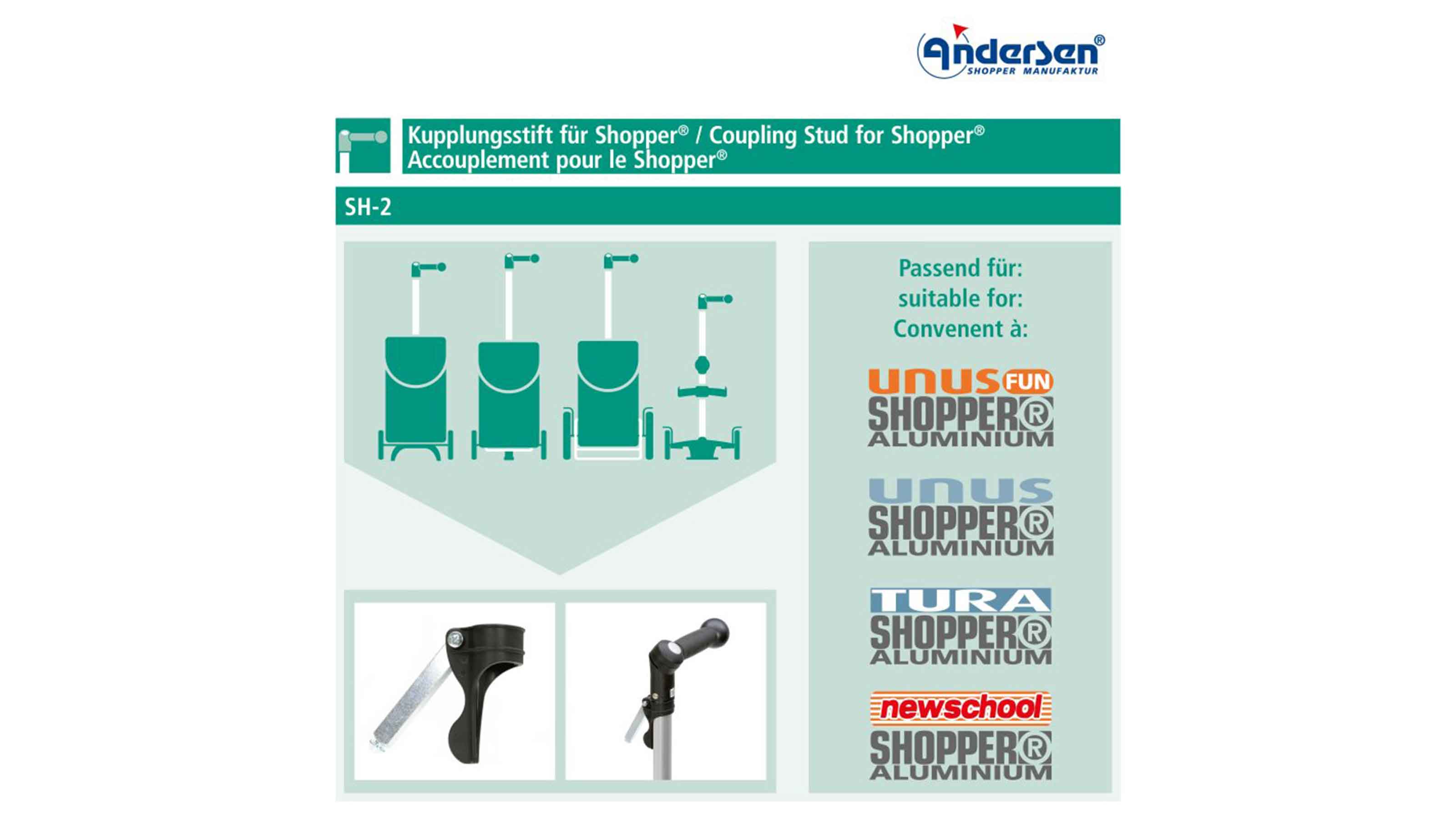 Andersen Kupplungsstift SH-2