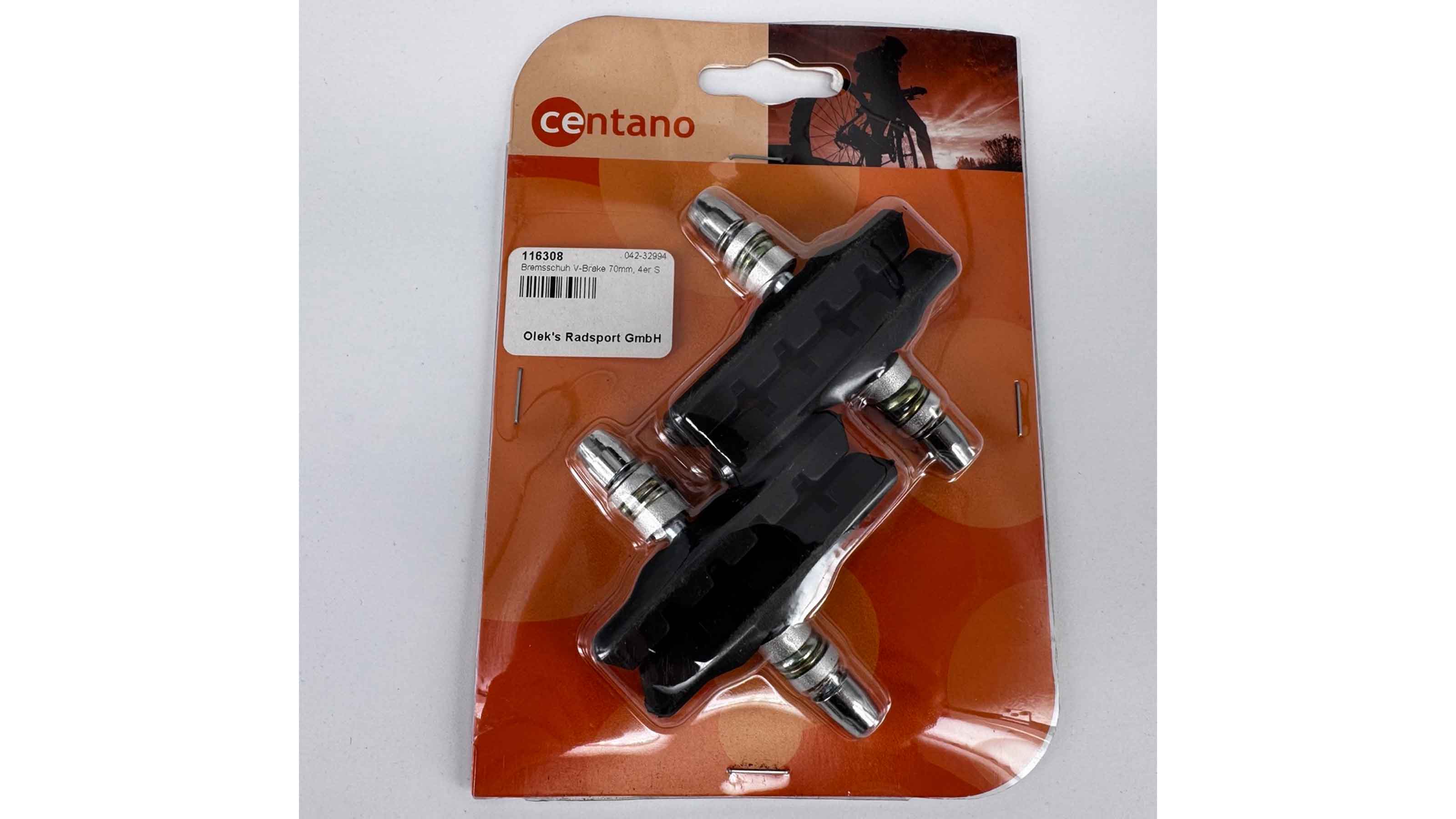 Centano Bremsschuhe V-Brake schwarz