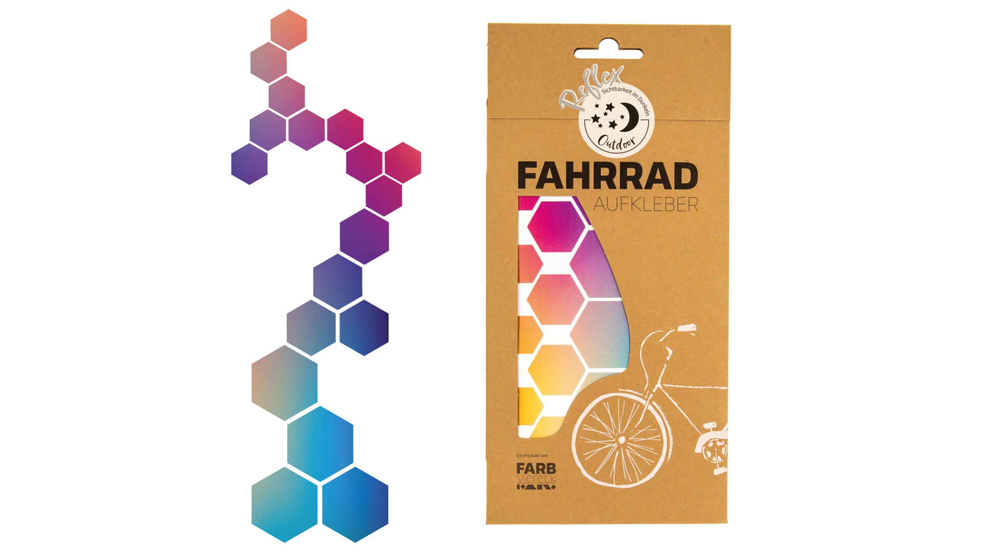 Farbviereck Aufkleber Reflex