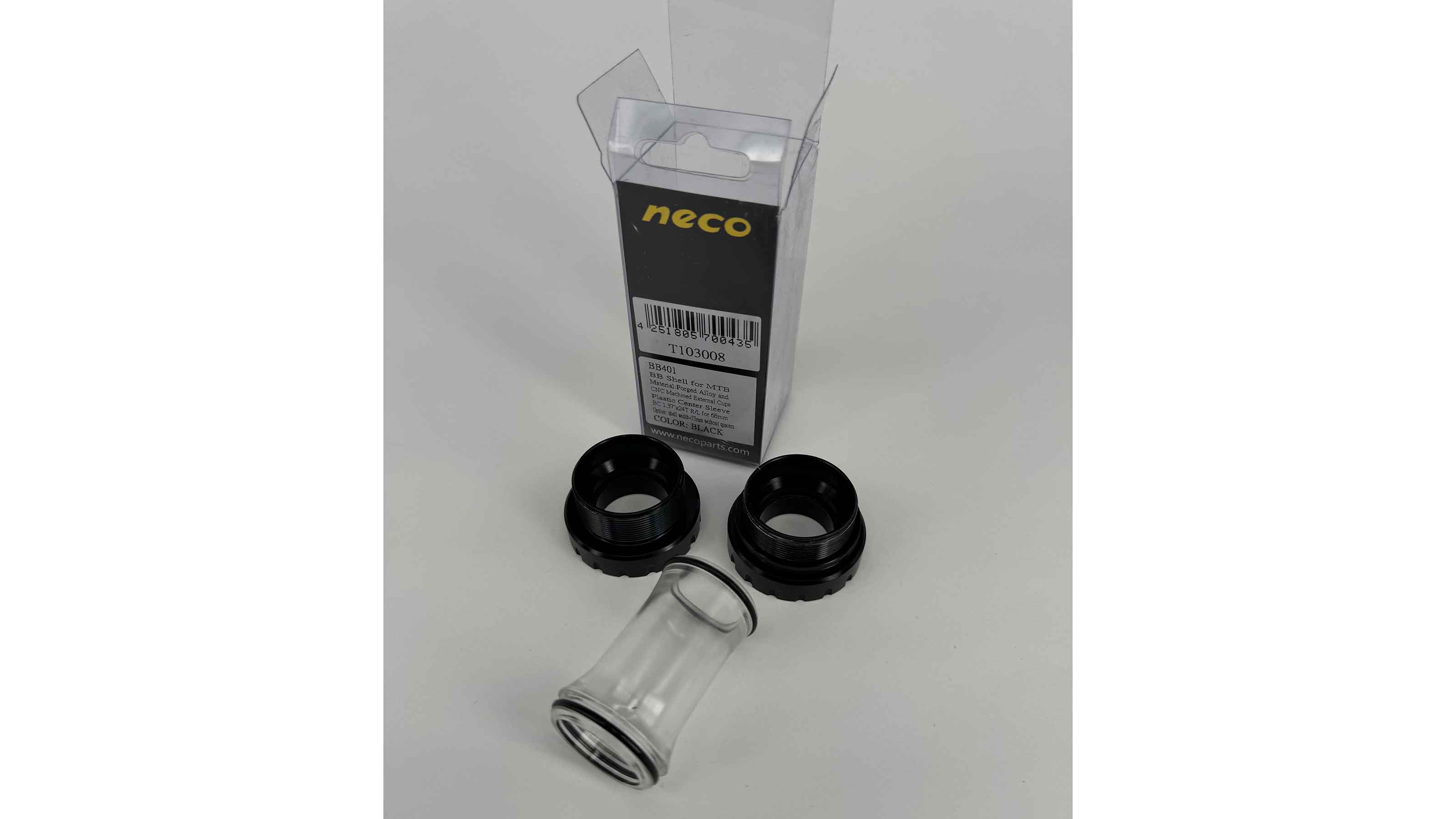 Neco Innenlager für Hollowtech II schwarz