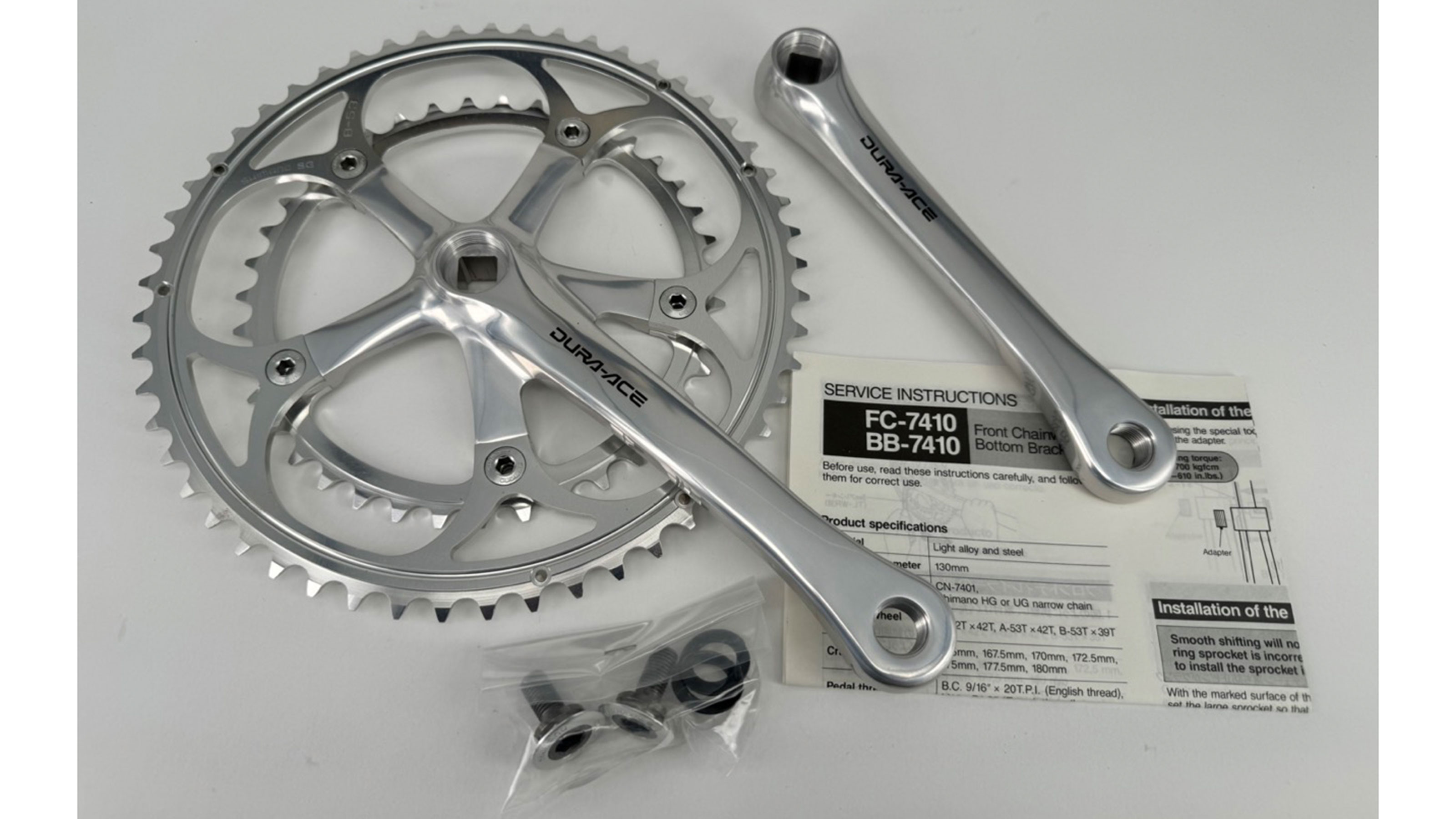 Shimano Kurbelsatz Dura-Ace STI 39/53 170mm