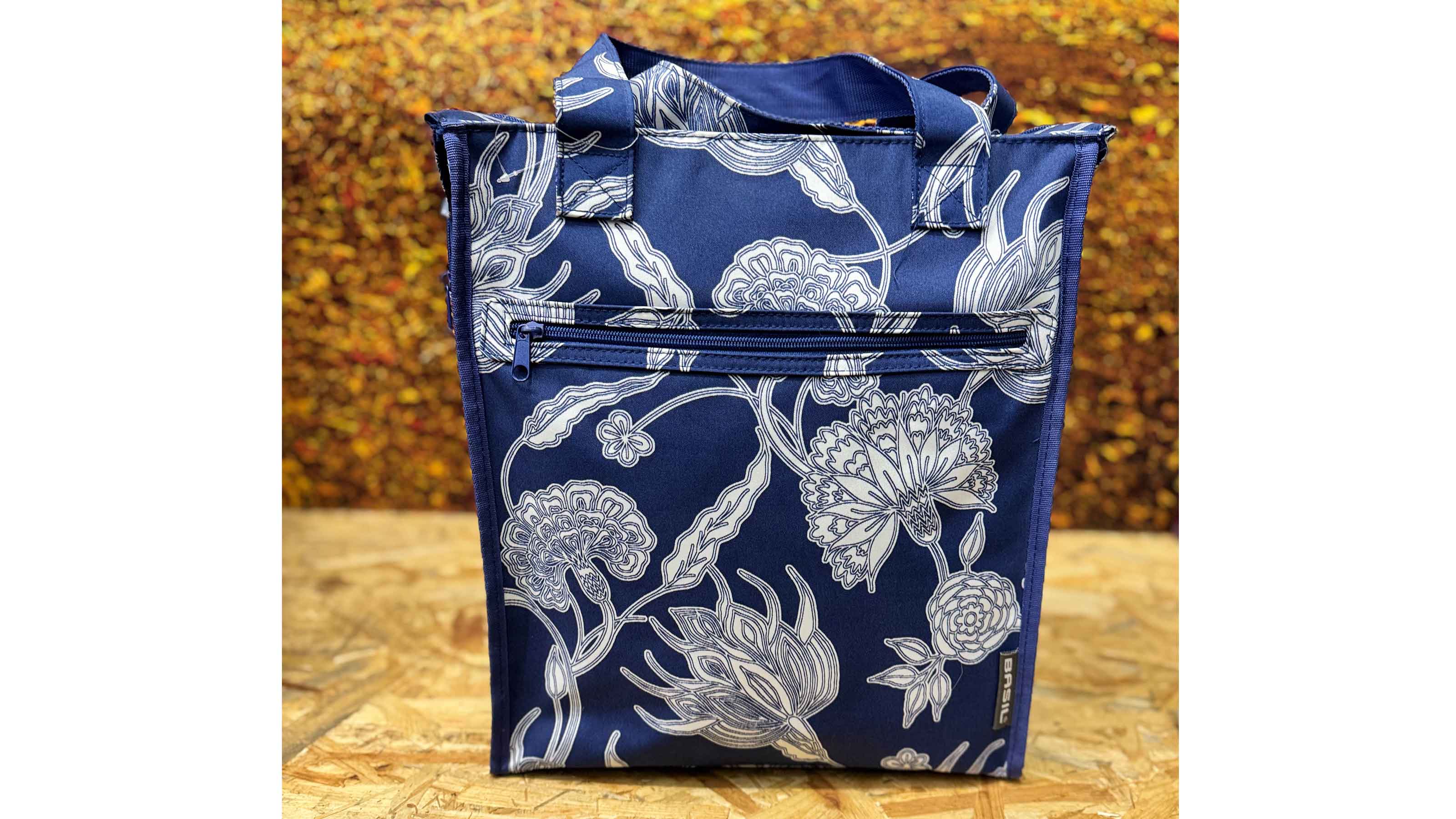 Basil Shopping Bag "Blossom Botanica" blue