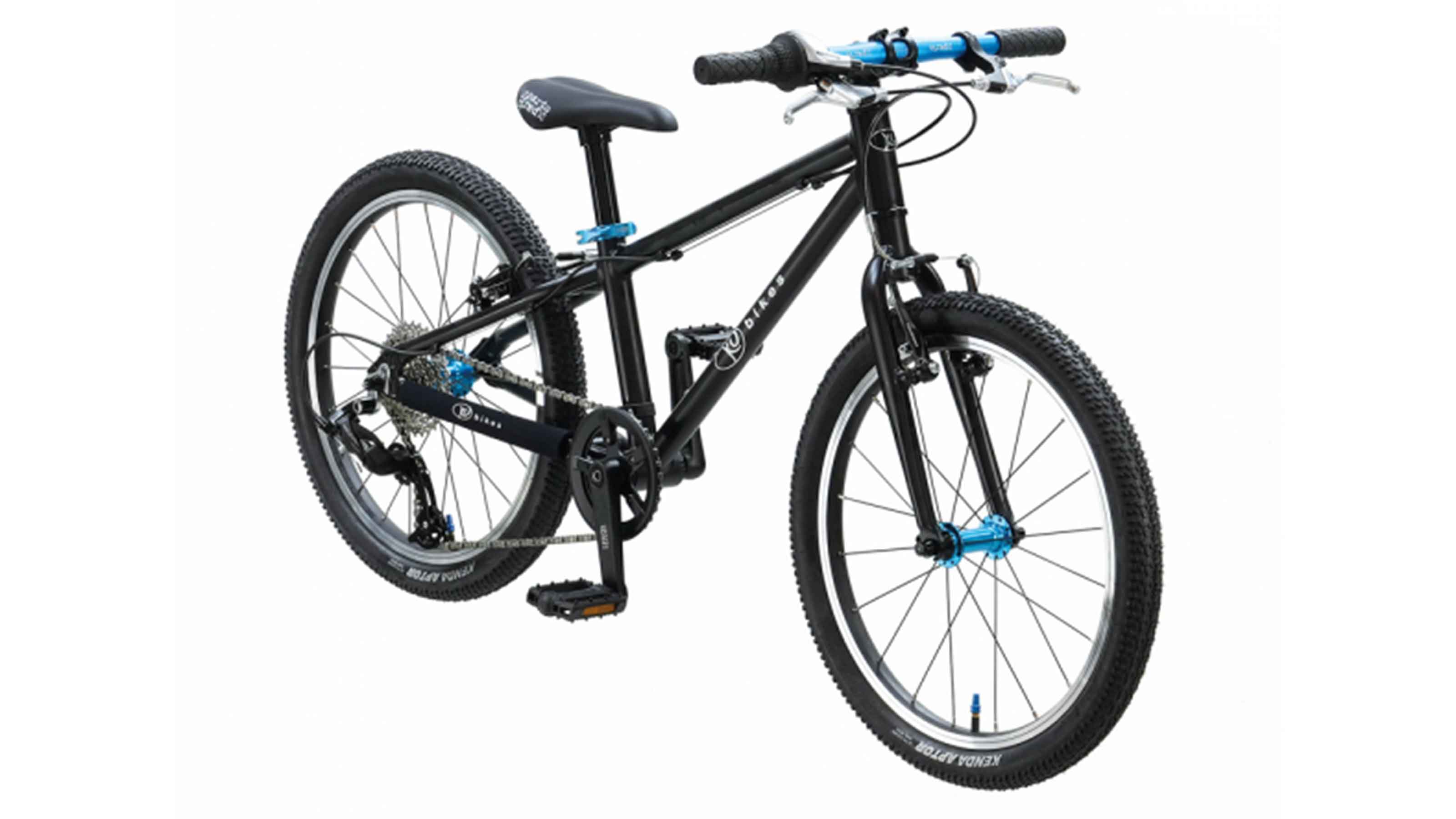KUbikes 20L MTB 8-Gangschaltung schwarz/laser blue