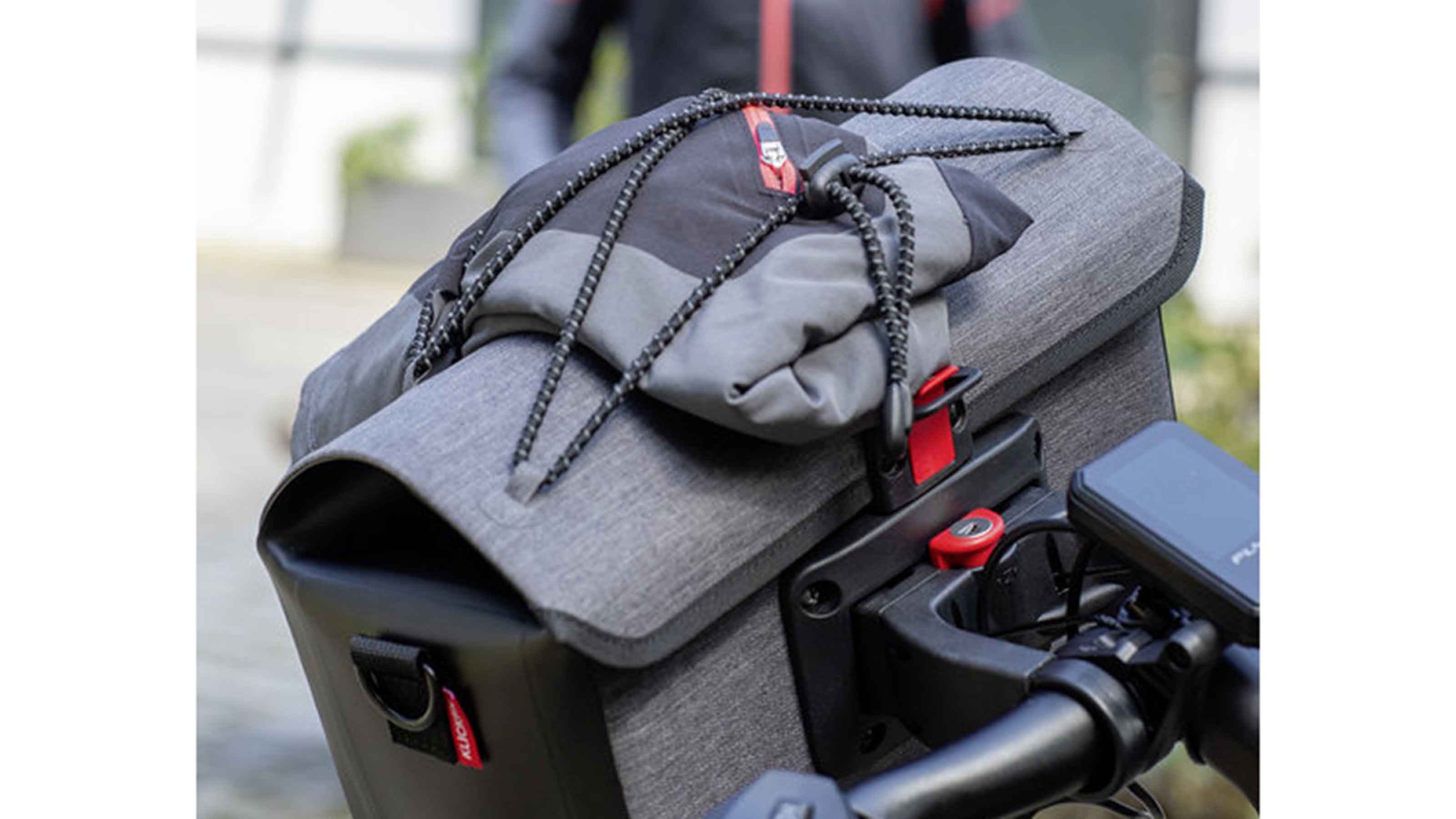 KLICKfix Lenkertasche Baggy waterproof grau