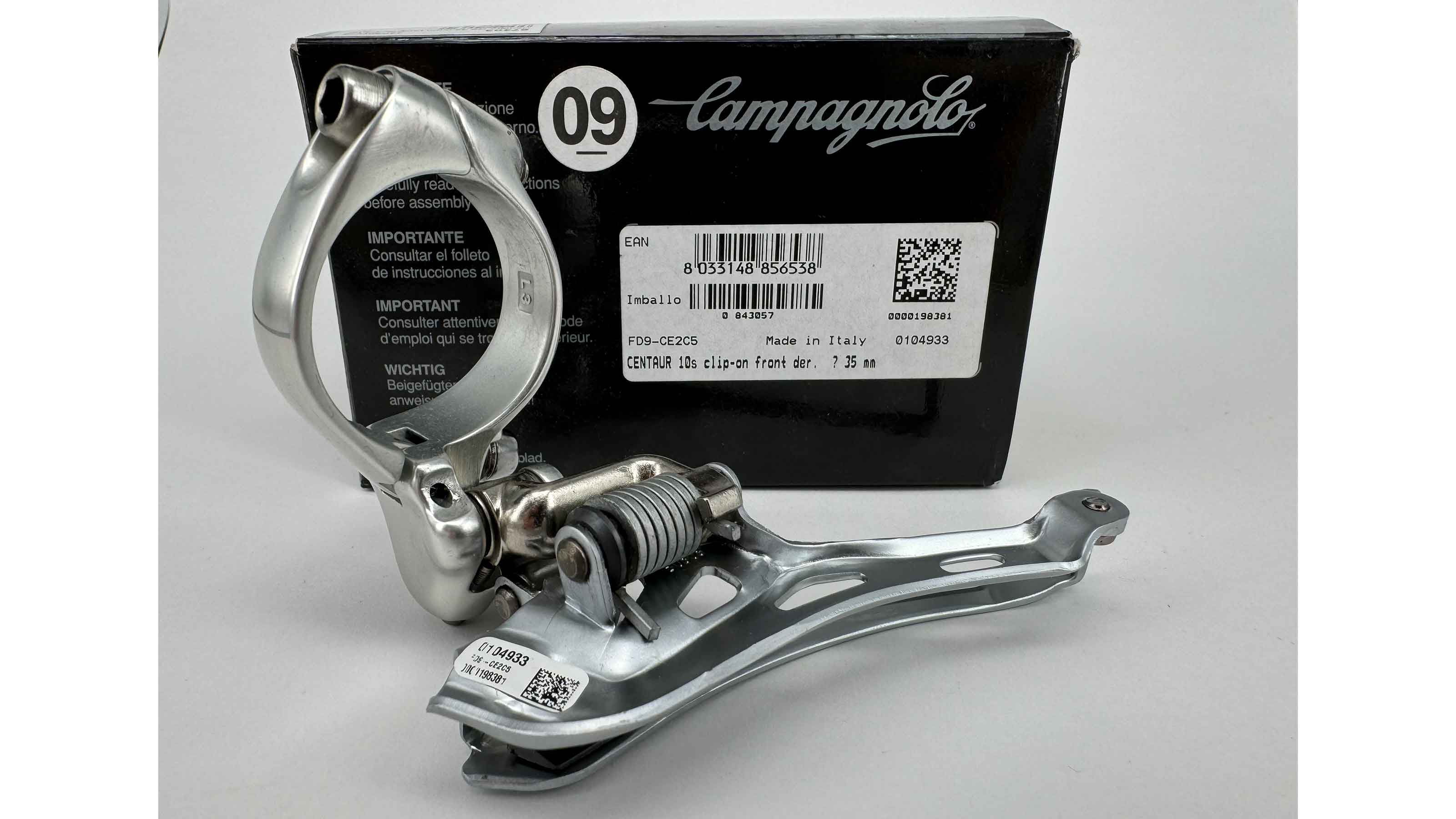 Campagnolo Umwerfer Centaur 2x10f 35mm silber