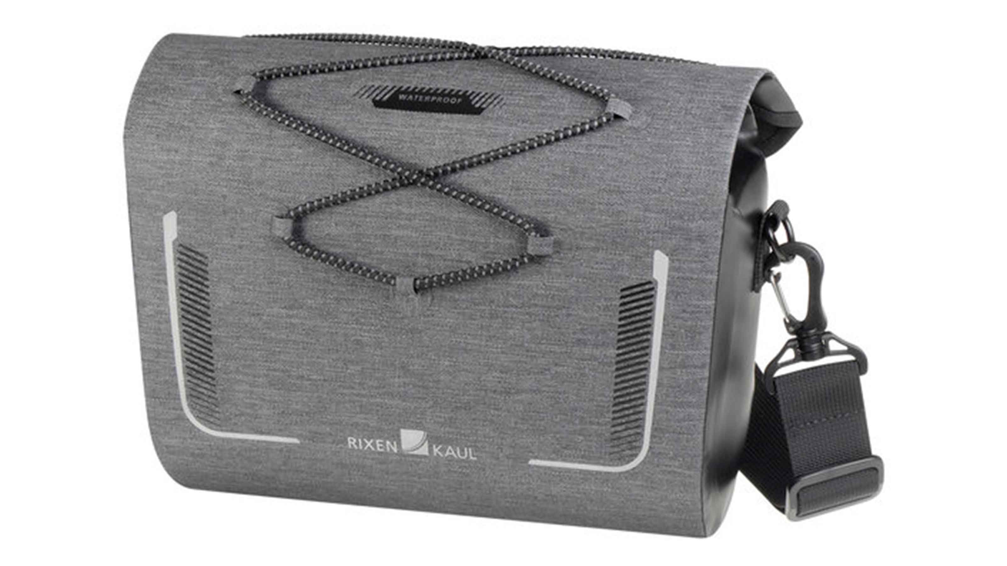 KLICKfix Lenkertasche Baggy waterproof grau