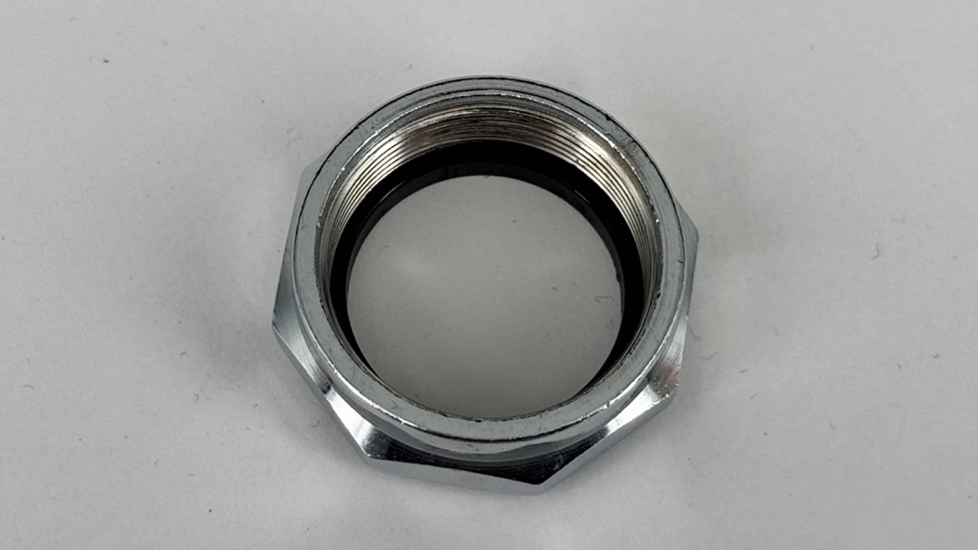 Bach Ziermutter für Steuerkopf 22,2mm silber