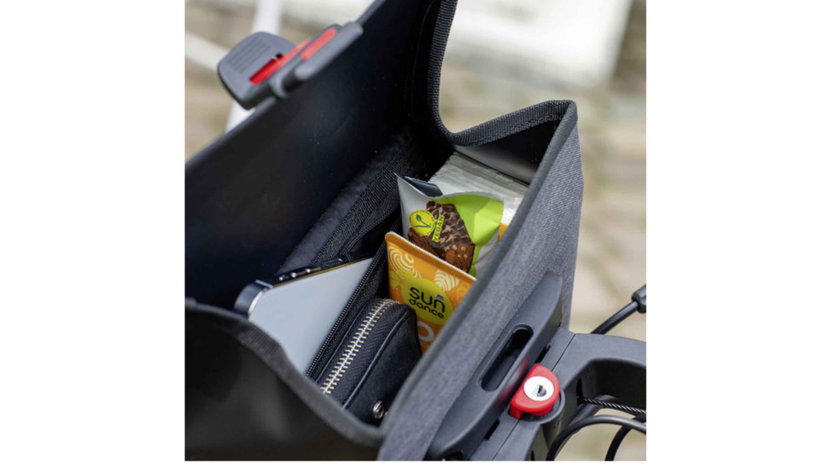 KLICKfix Lenkertasche Baggy mini waterproof grau