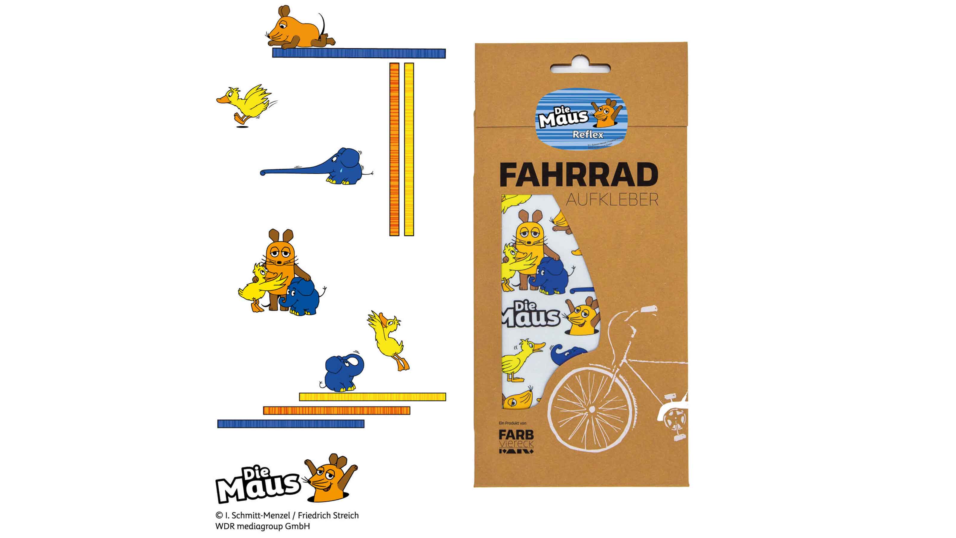 Farbviereck Aufkleber Kids Reflex