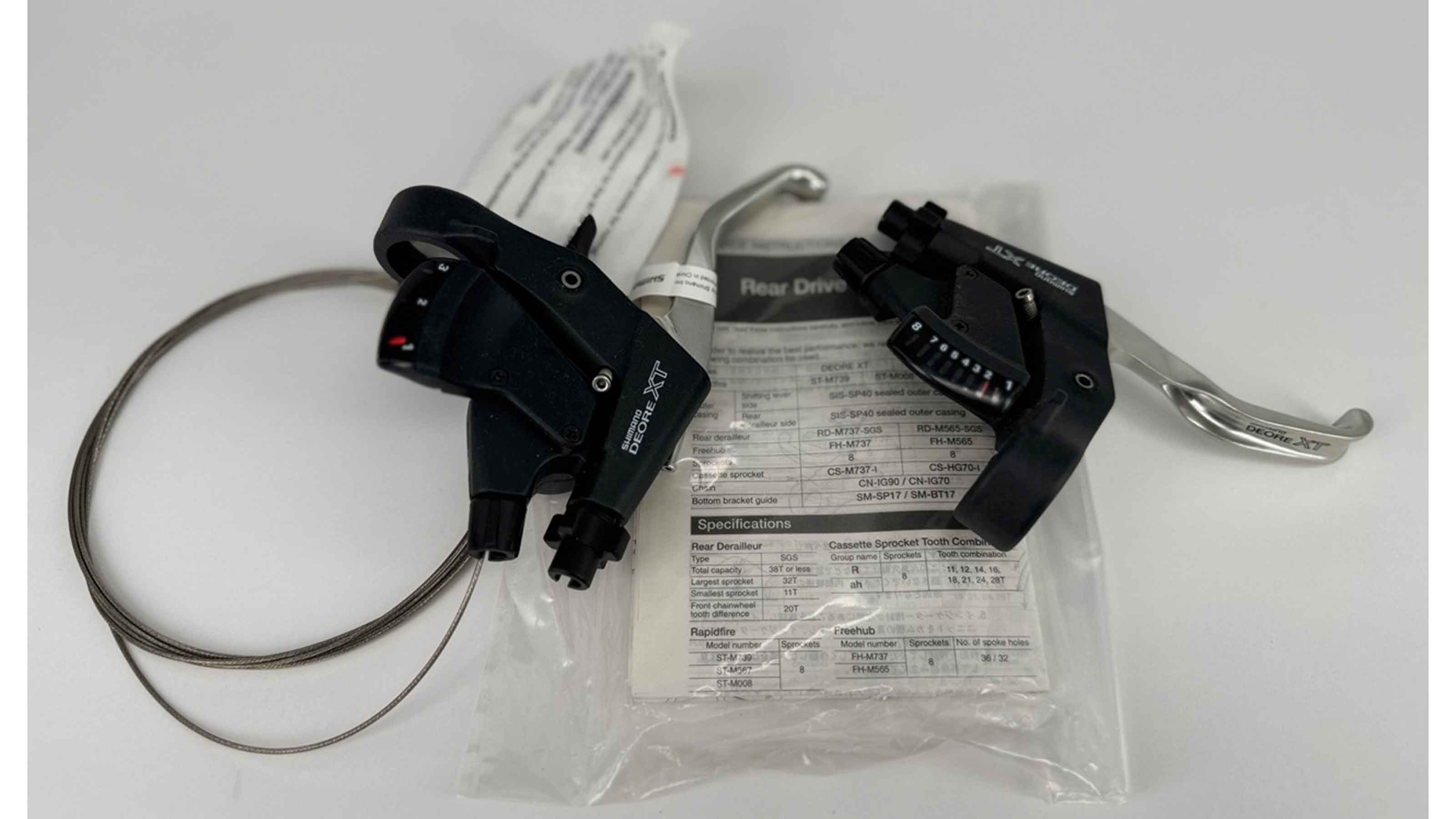 Shimano Schalt/Bremshebel-Set Deore XT M739 3x8sp