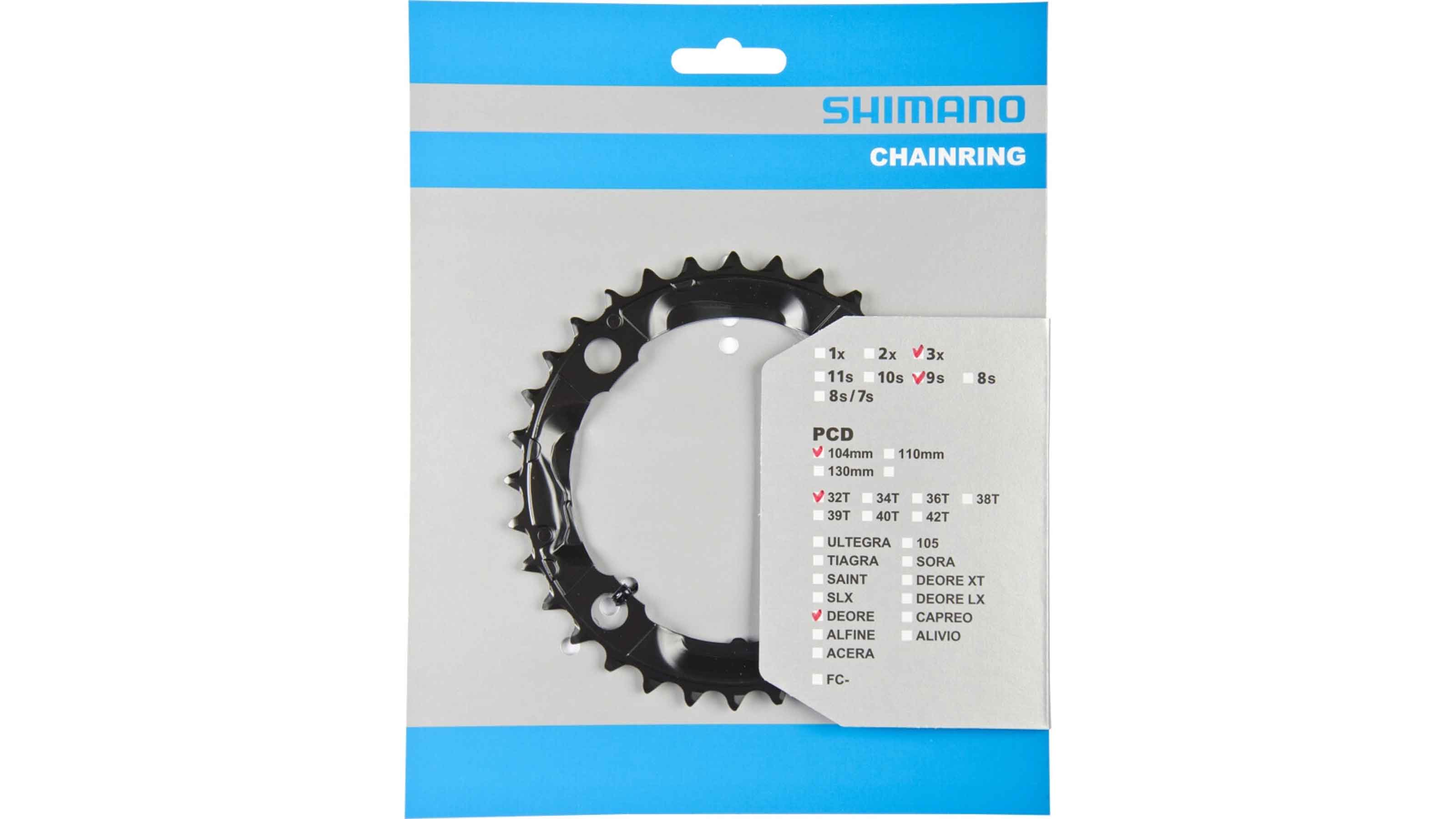 Shimano Kettenblatt Deore FC-M590 32Z schwarz