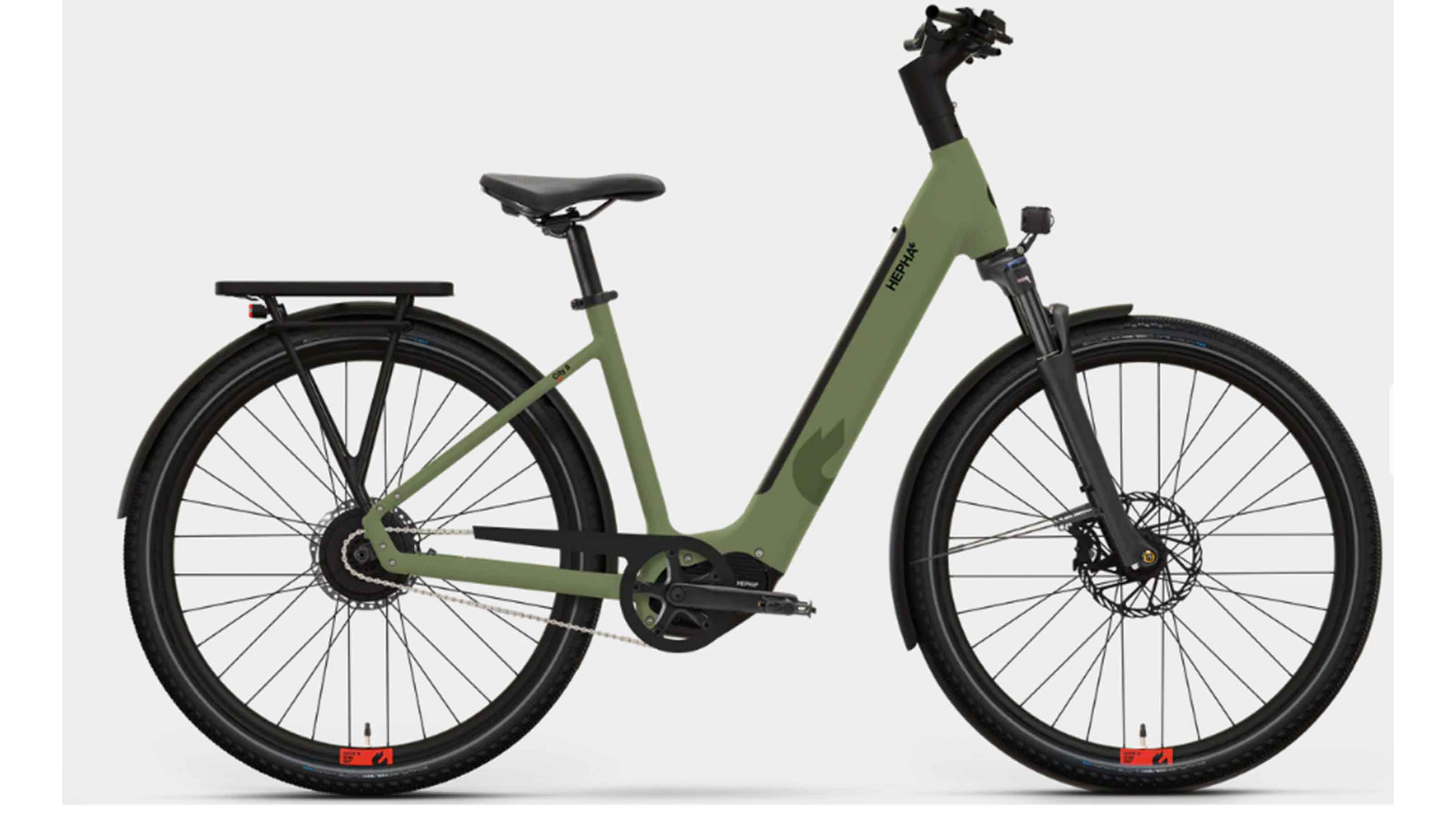 Hepha City 8 Long Range 600Wh 100Nm LowStep olive