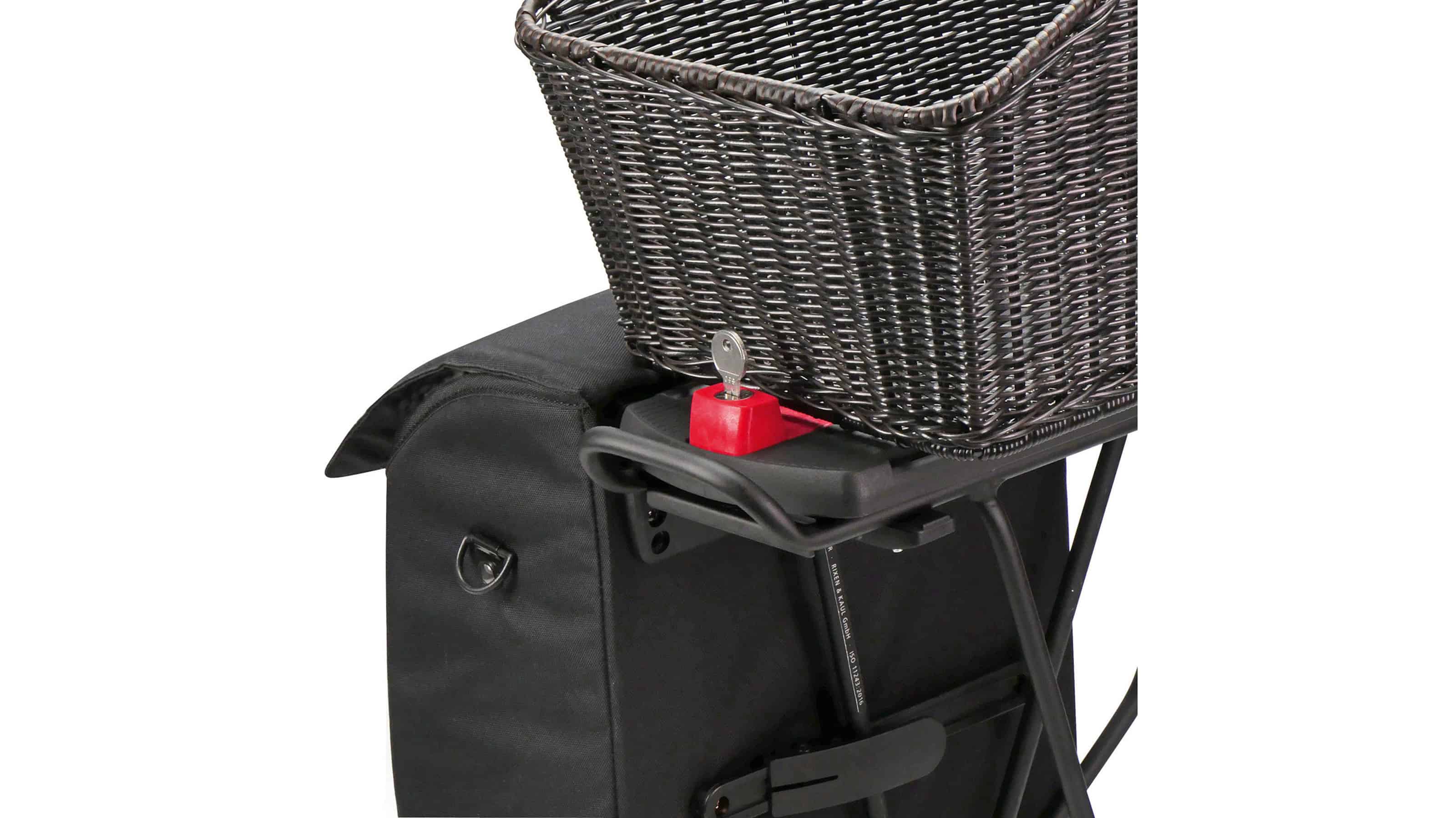 Crochet KlickFix Pour Rail Universel - Lot De 4 - Noir - Accessoire Pour Sacs De Vélo