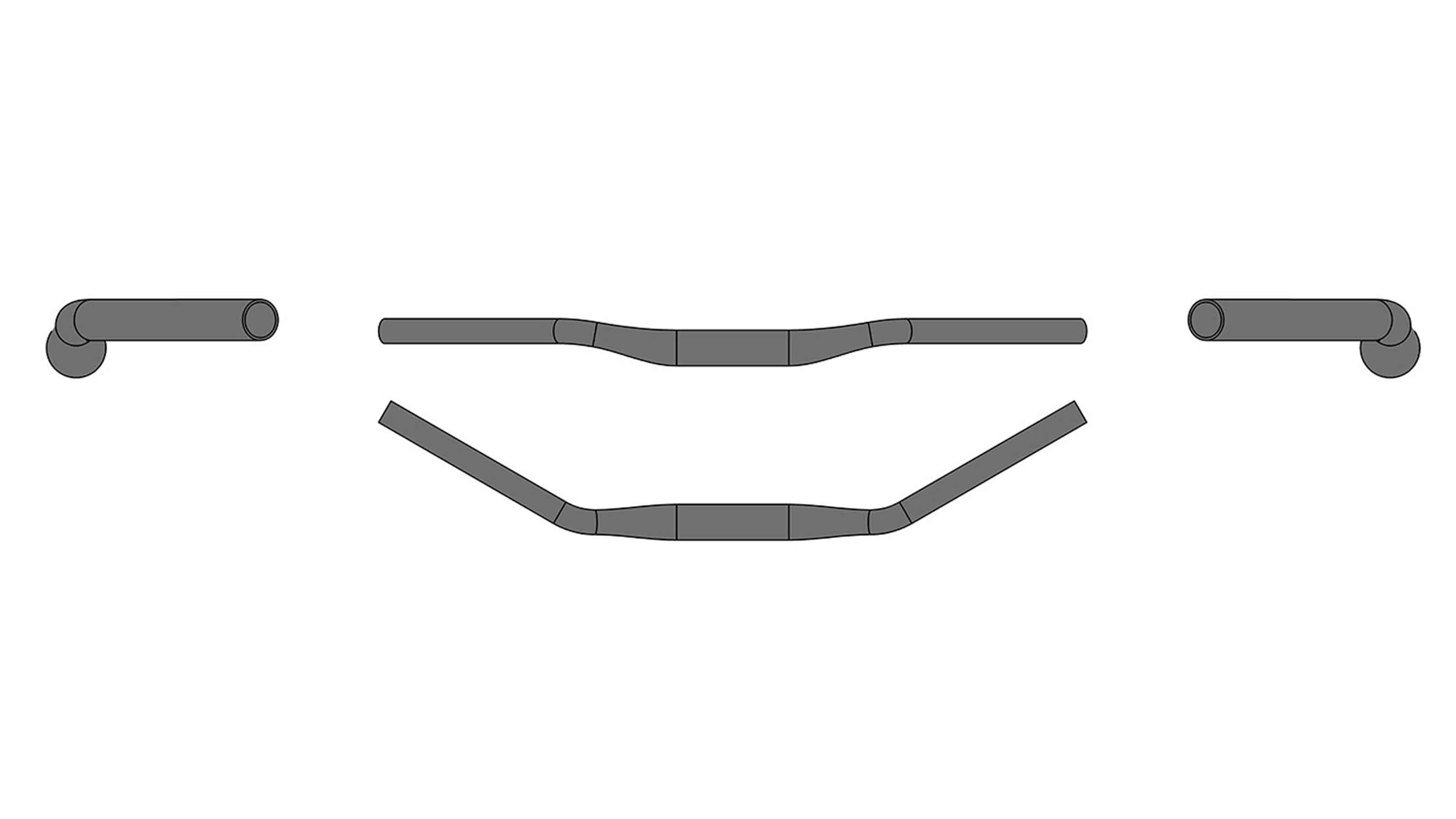 ergotec Lenker Ladytown Bügel i 31,8mm