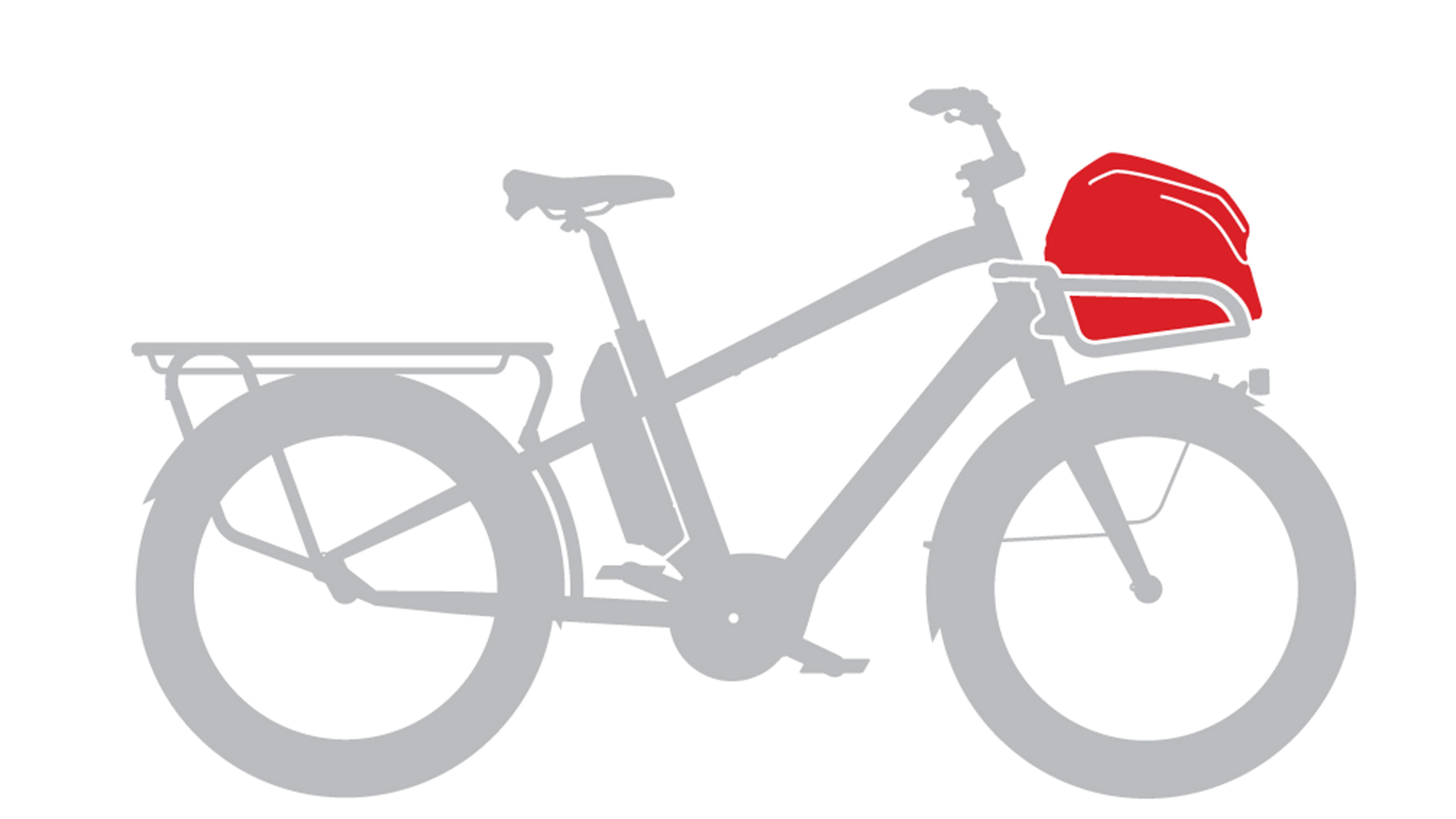Benno Bikes Utility Front Tray Bag 40 Liter Benno Bikes Utility Front Tray Bag 40 Liter