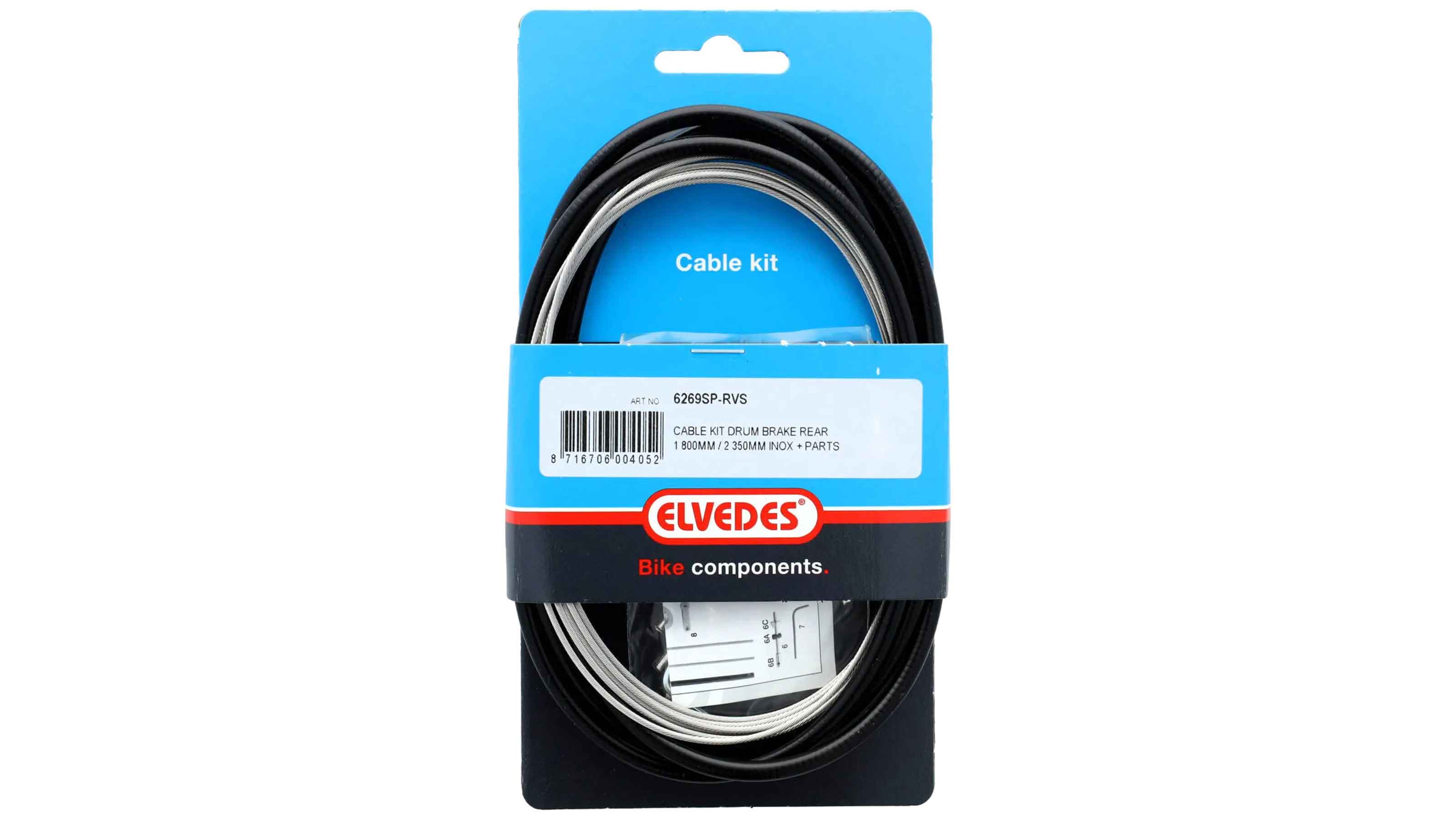 Elvedes Komplettzug für Trommelbremse VR/HR