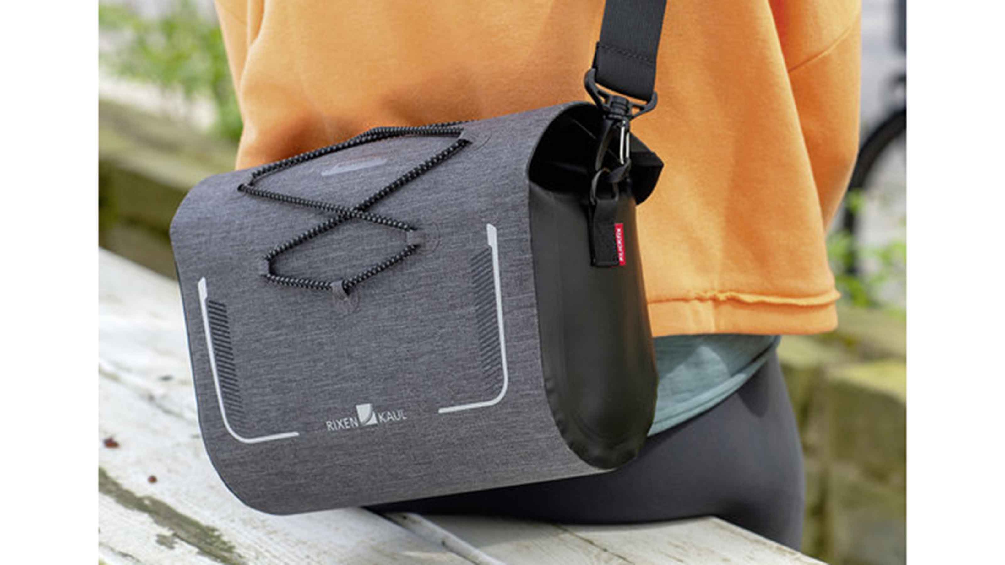 KLICKfix Lenkertasche Baggy waterproof grau