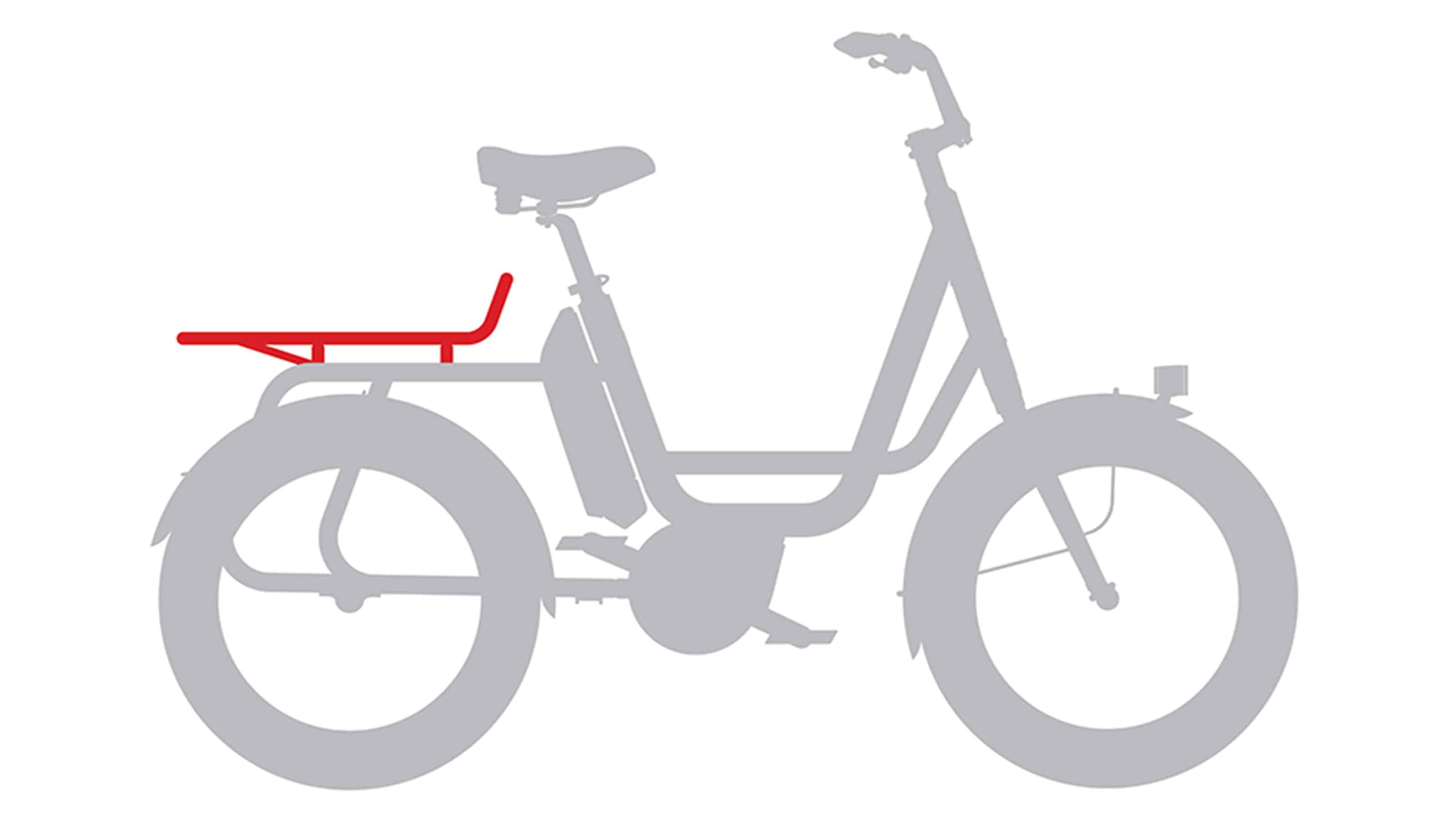 Benno Bikes RemiDemi Jump Seat Rear Rack black