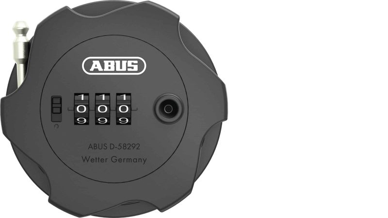 Abus Combiflex TravelGuard - Spezialschloss für Helme/Taschen/Ski black Kabel