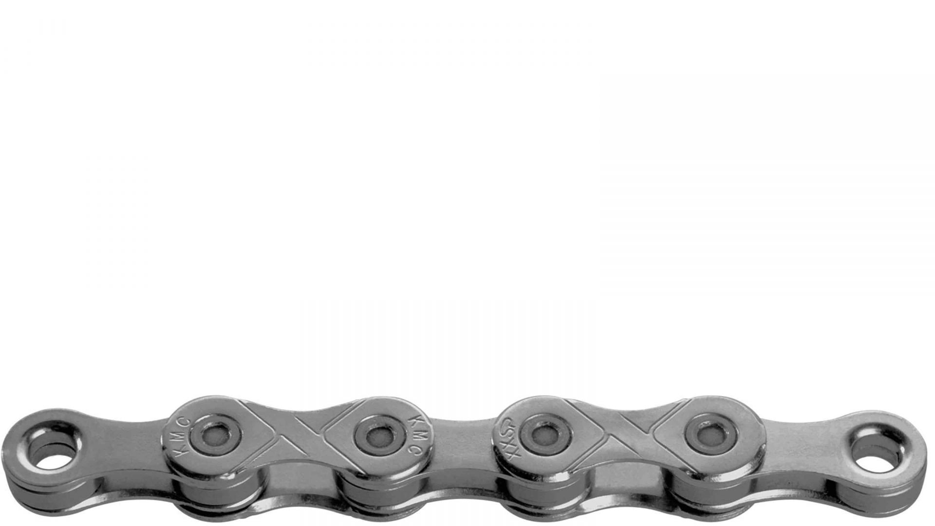 KMC E-Bike Kette E12 EPT – Chaîne 12 Vitesses, 130 Maillons, 1/2″ X 11/128″, Argent, Durable, Avec Missing Link